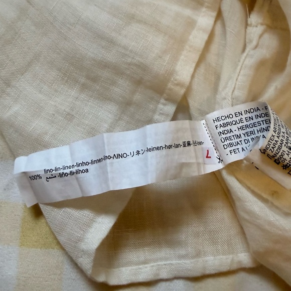 ZARA 100% LINEN SPAGHETTI TOP XS - S - Picture 10 of 17